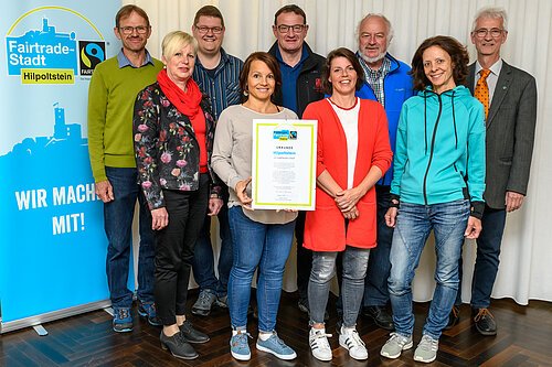 Gruppenbild der Fairtrade-Steuerungsgruppe 2019